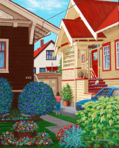 SUNNYSIDE acrylic painting by Barbara Weaver-Bosson